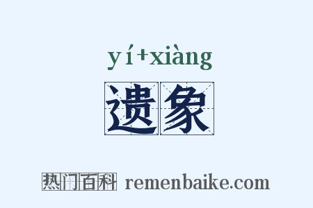 遗象是什么意思的图片